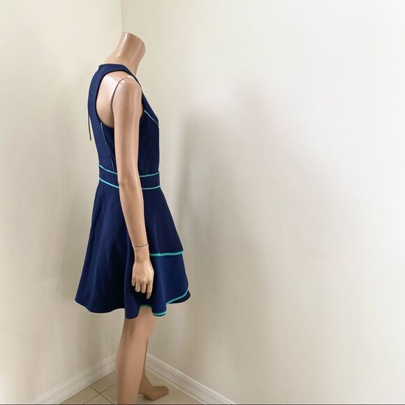 NEW Adelyn Rae Fit-and-Flare Navy Blue Dress S - Picture 8 of 12